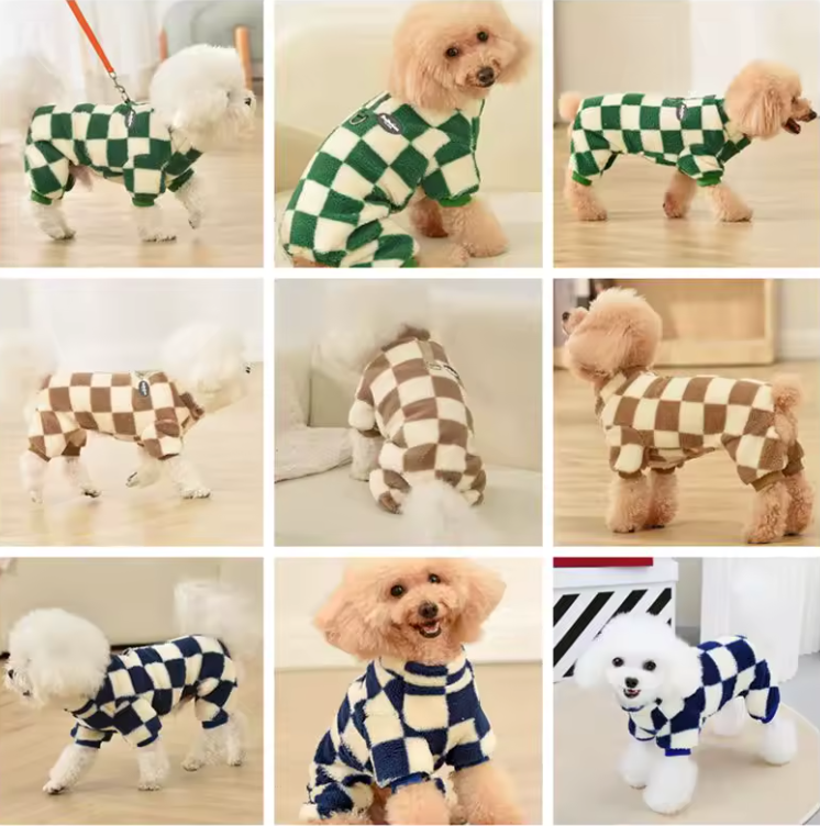 CozyPaws Fleece Dog Overalls