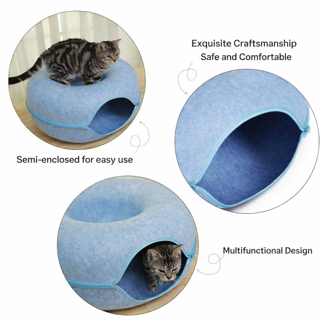 CozyCave Plush Cat Hideaway