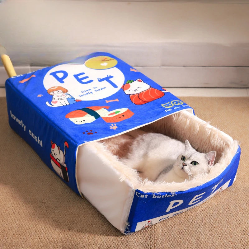 SnackBox Cozy Rectangular Cat & Dog Bed