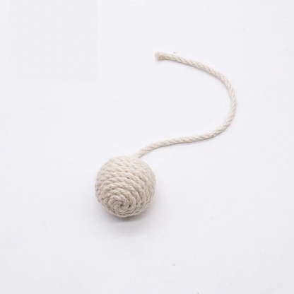 Rattle & Roll Sisal Weave Interactive Cat Ball