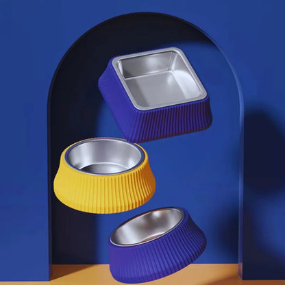 FeastBowl – Stainless Steel Bowl with Non-Slip Silicone Base