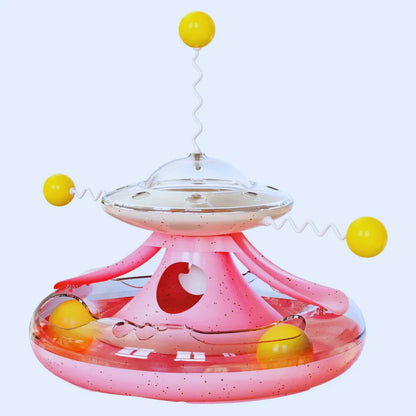 PlayUFO – Interactive Cat Toy with Feather & Ball