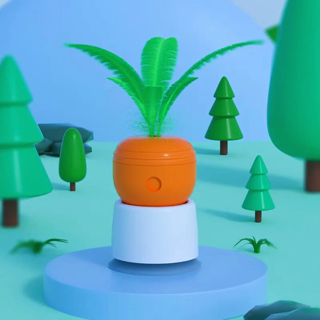 PlayInstinct – Intelligent Cat Toy with Feathers & Treat Dispenser