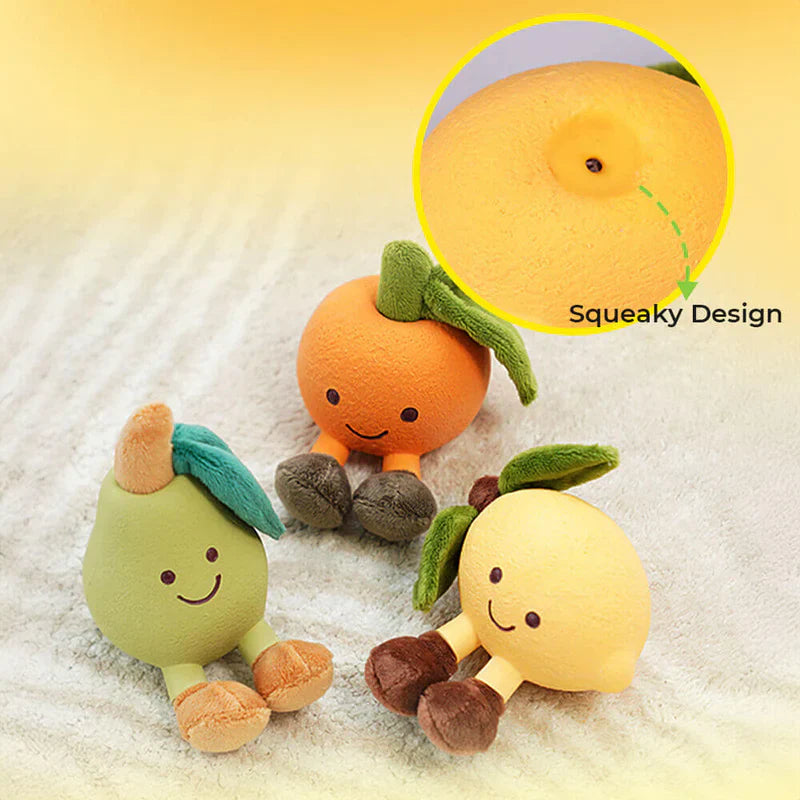 FruitFun – Squeaky Dog Toy in a Fruit Design