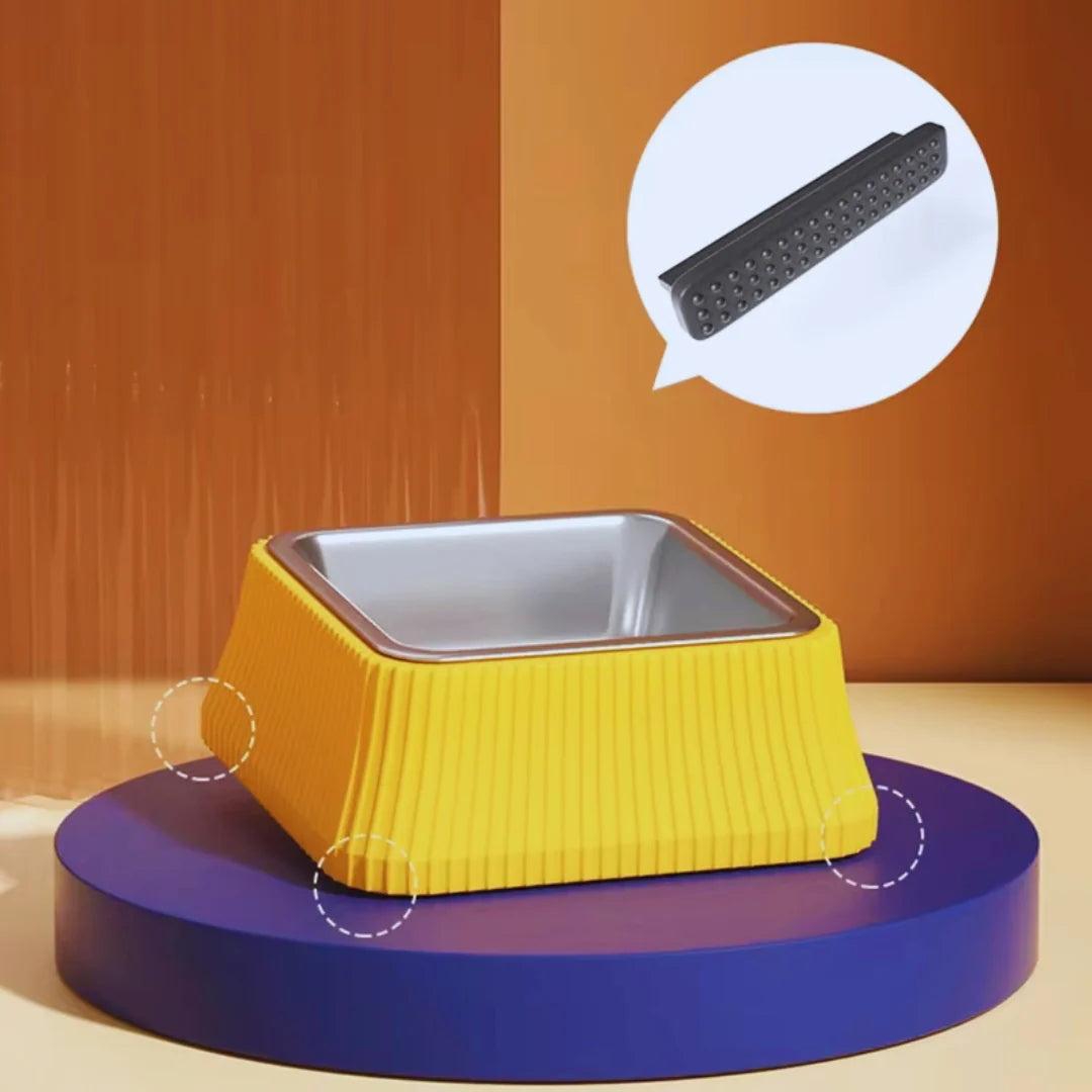 FeastBowl – Stainless Steel Bowl with Non-Slip Silicone Base