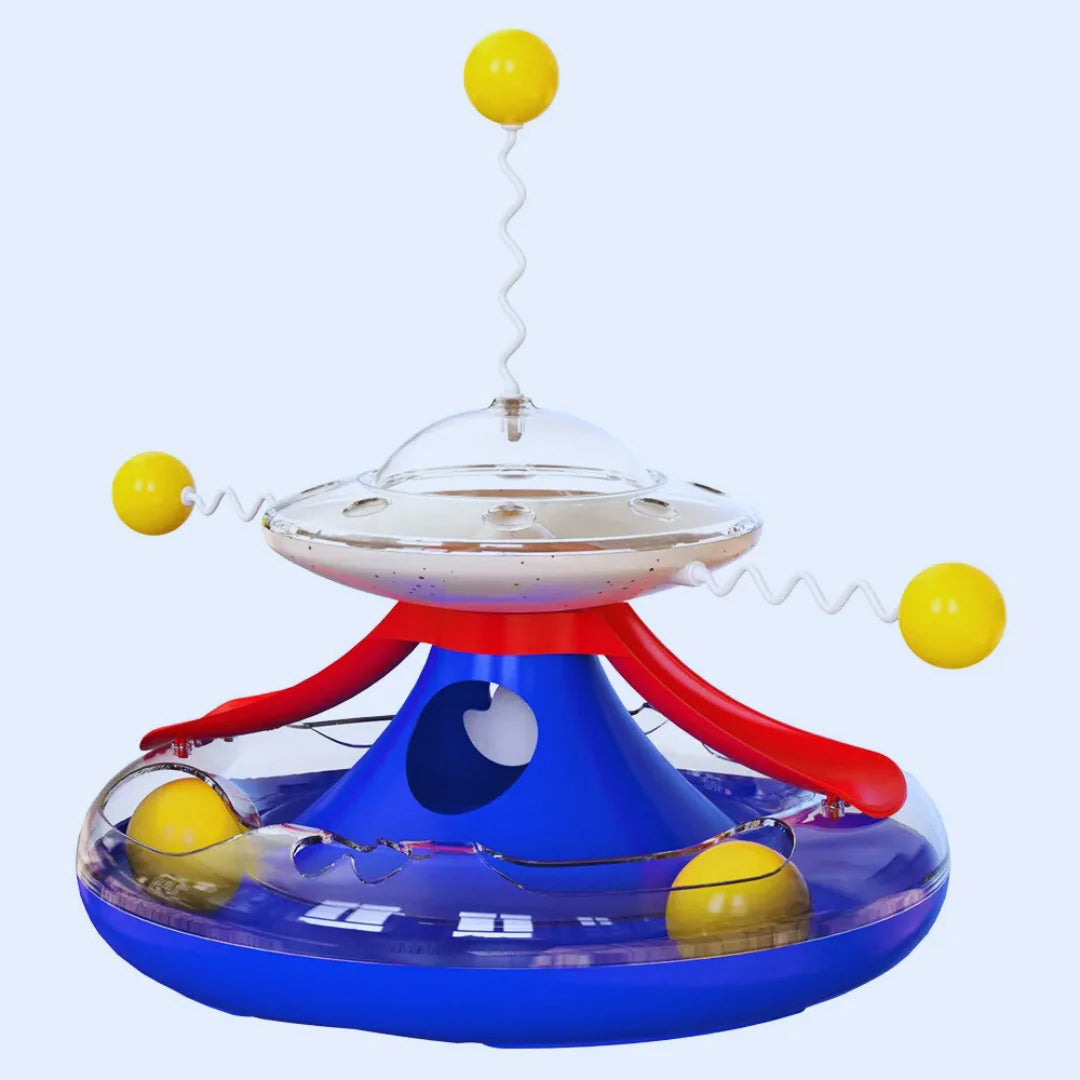 PlayUFO – Interactive Cat Toy with Feather & Ball