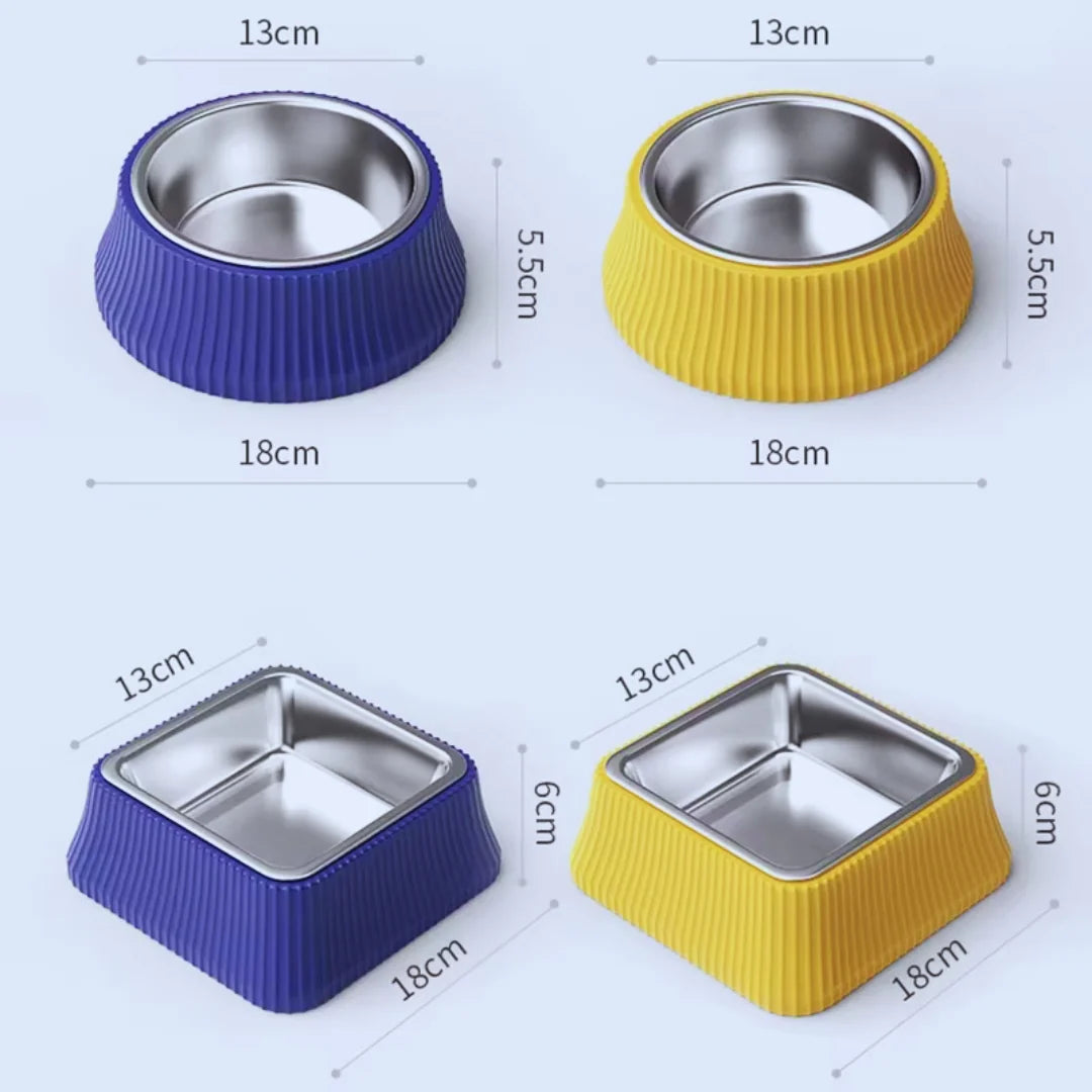 FeastBowl – Stainless Steel Bowl with Non-Slip Silicone Base