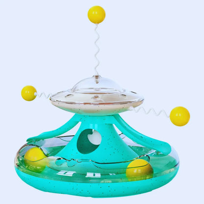 PlayUFO – Interactive Cat Toy with Feather & Ball