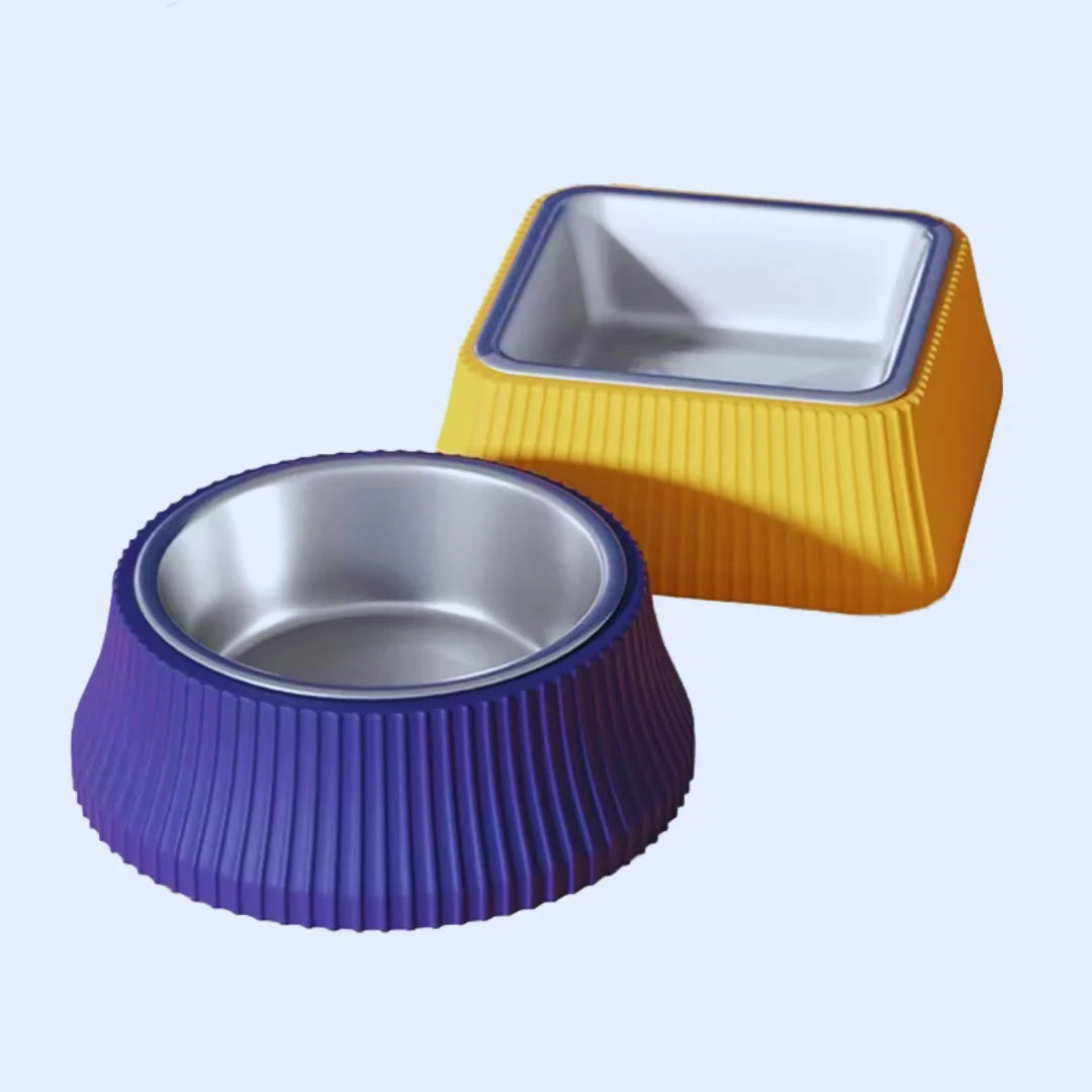 FeastBowl – Stainless Steel Bowl with Non-Slip Silicone Base
