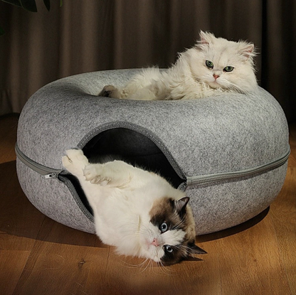 CozyCave Plush Cat Hideaway