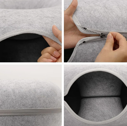 CozyCave Plush Cat Hideaway