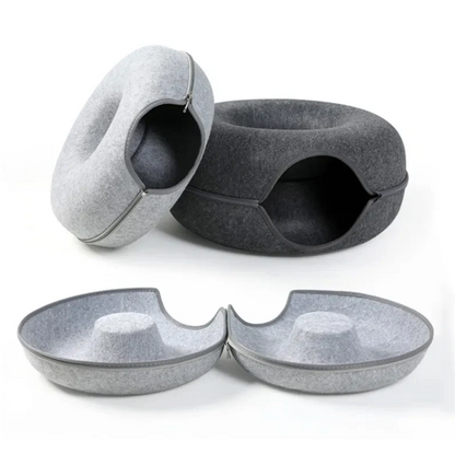 CozyCave Plush Cat Hideaway