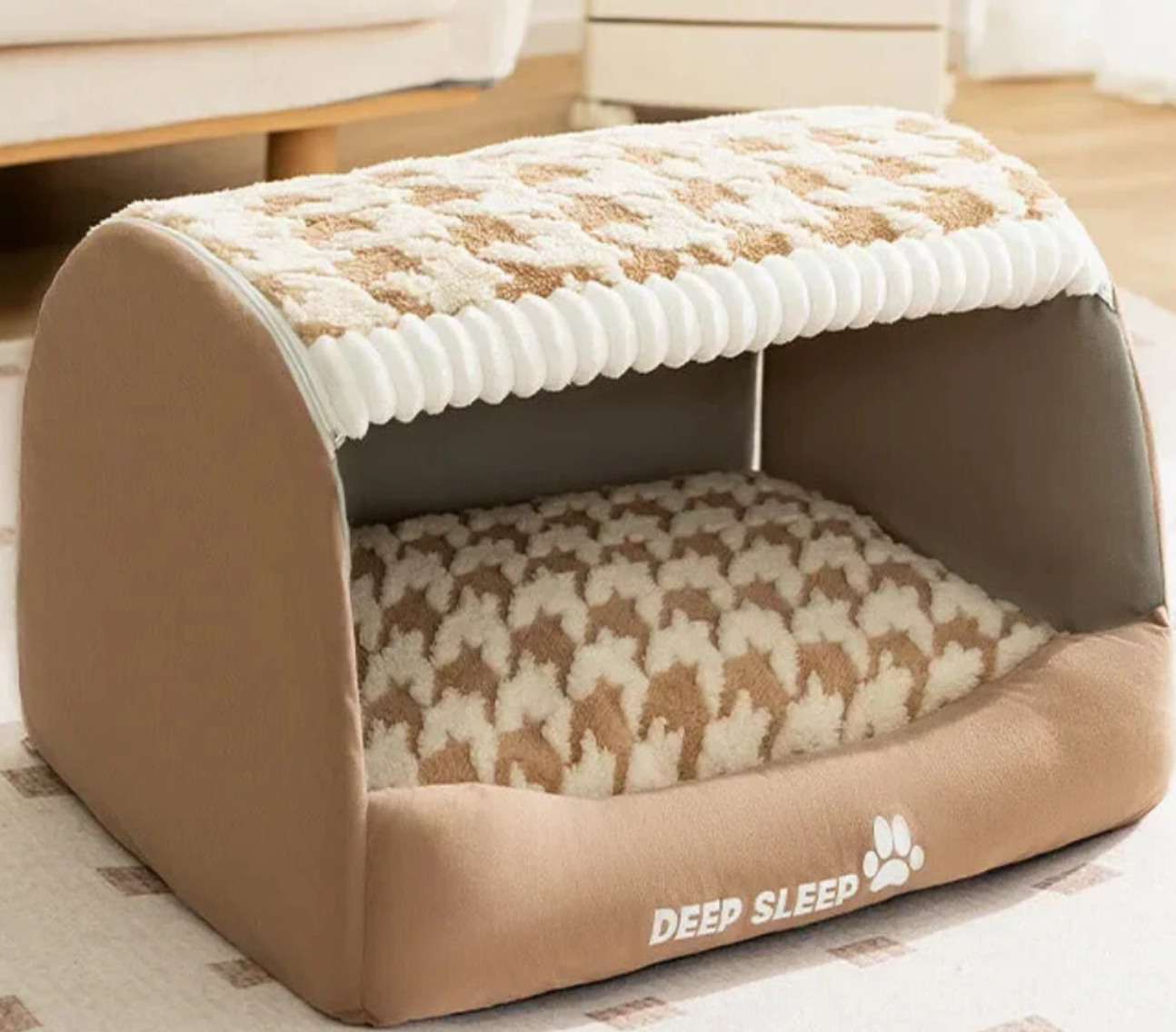 SnuggleDen Plush Dog Cave