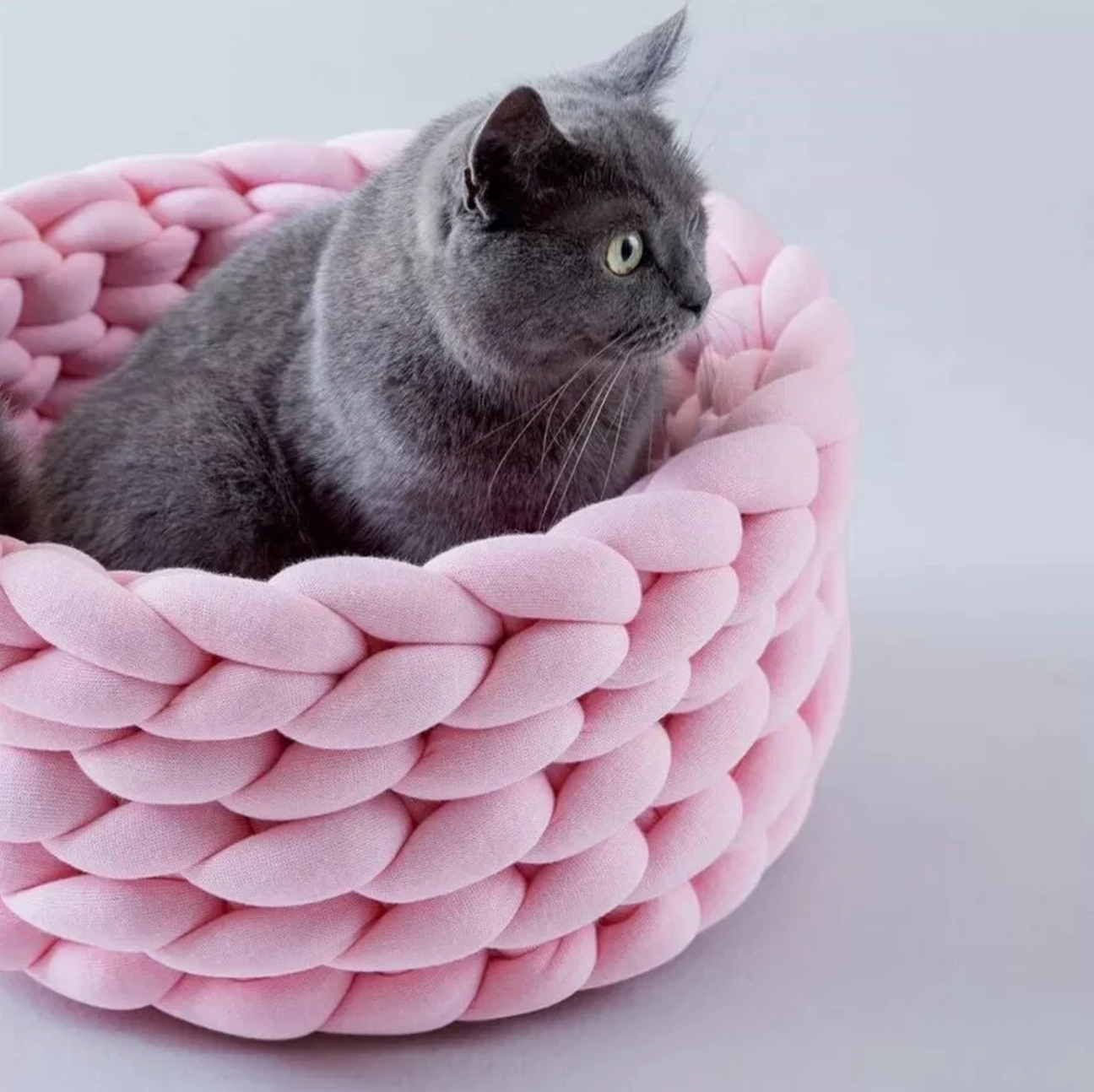 CozyWeave Hand-Woven Pet Basket