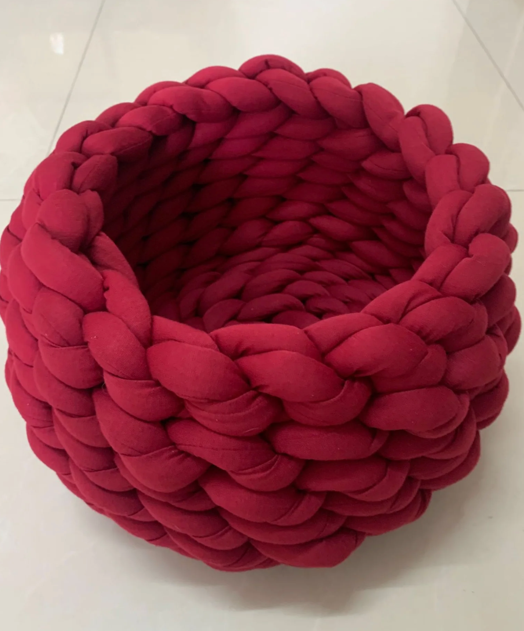 CozyWeave Hand-Woven Pet Basket