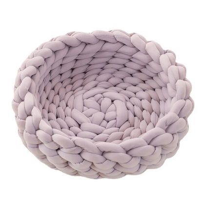 CozyWeave Hand-Woven Pet Basket