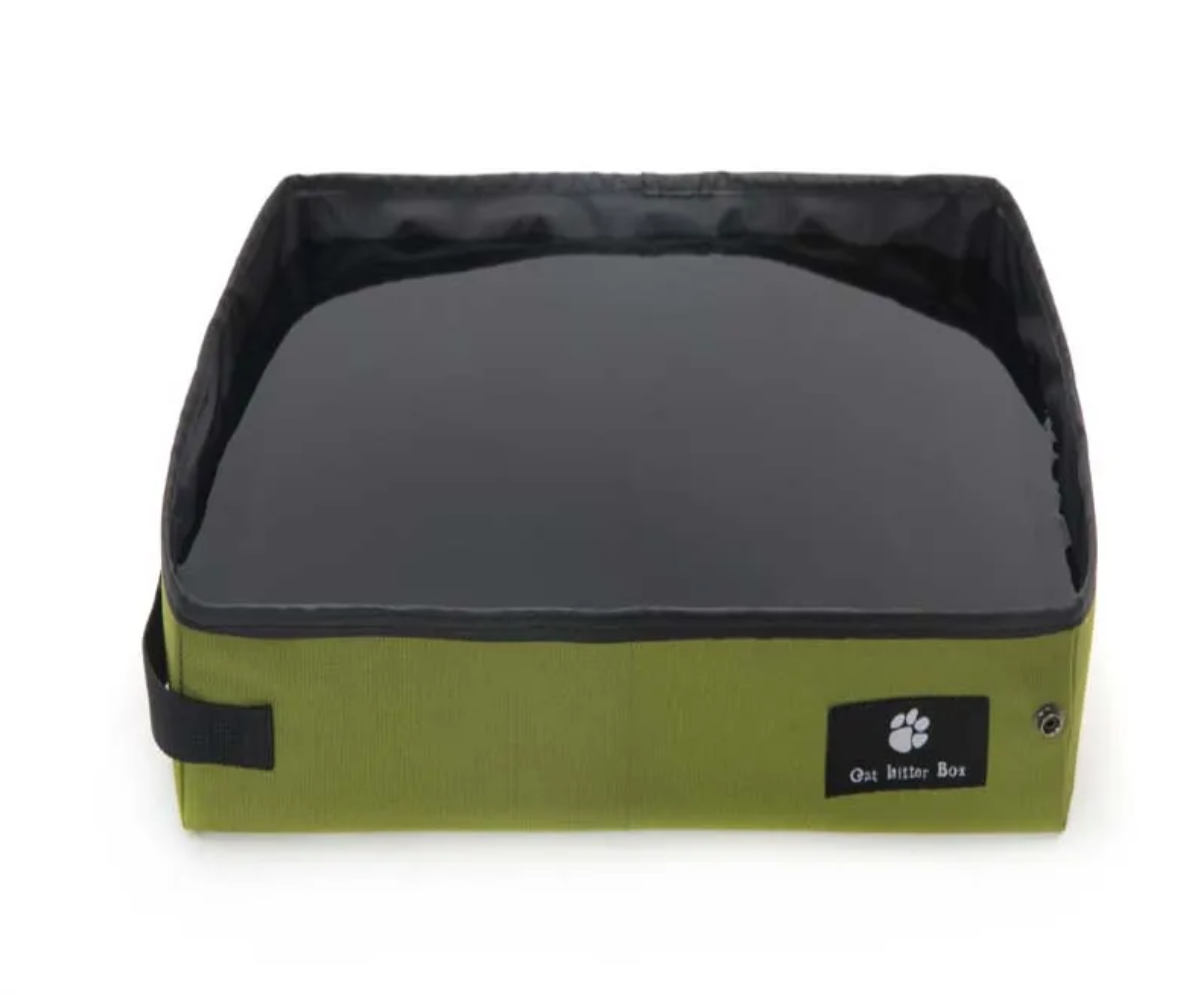 Foldable Cat Litter Tray for Travel & Home