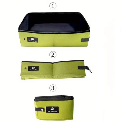Foldable Cat Litter Tray for Travel & Home