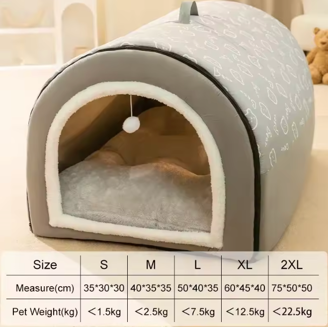 CozyCave Winter Dog Kennel & Warm Bed