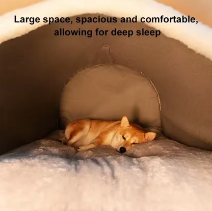 CozyCave Winter Dog Kennel & Warm Bed