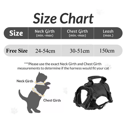 BattlePaw Tactical Cat Harness