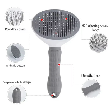 FurEase Self-Cleaning Pet Brush