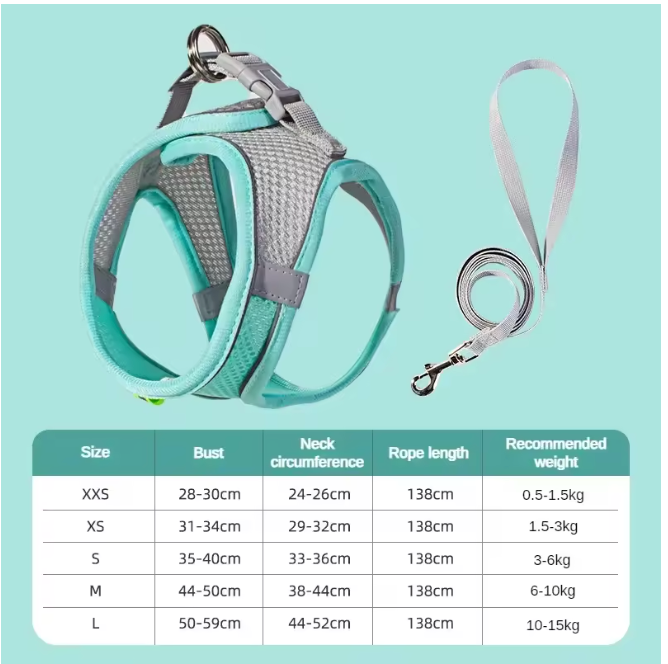 PuppyFlex Adjustable Harness & Leash Set