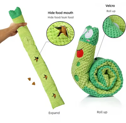 Interactive Snail Puzzle Feeder Toy for Dogs