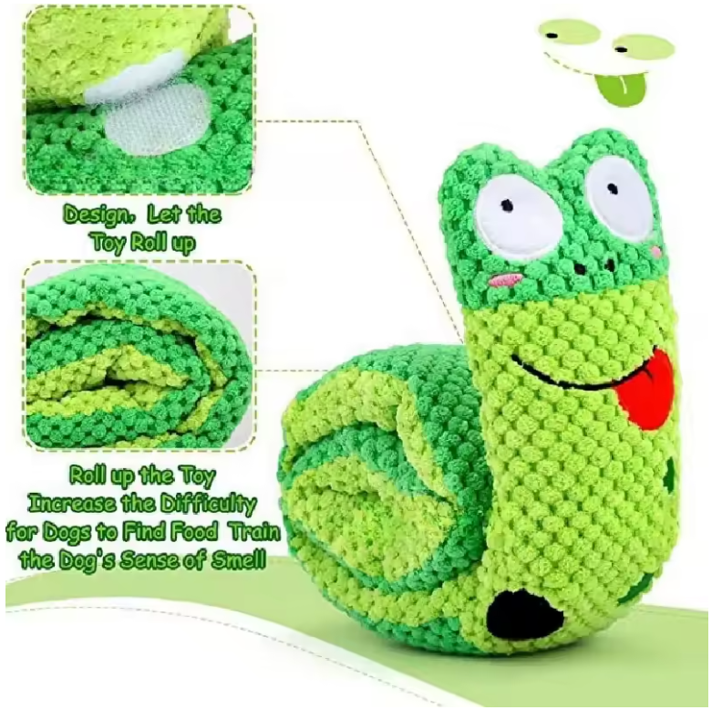 Interactive Snail Puzzle Feeder Toy for Dogs