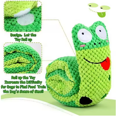 Interactive Snail Puzzle Feeder Toy for Dogs