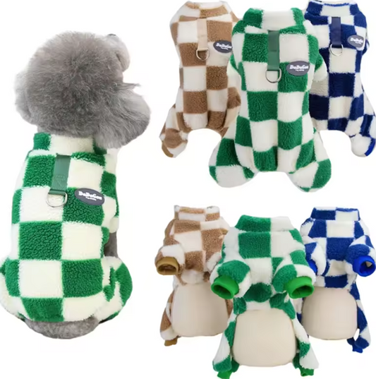 CozyPaws Fleece Dog Overalls