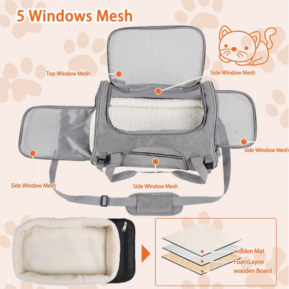 TravelEase Soft Pet Carrier Bag