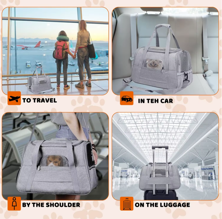 TravelEase Soft Pet Carrier Bag