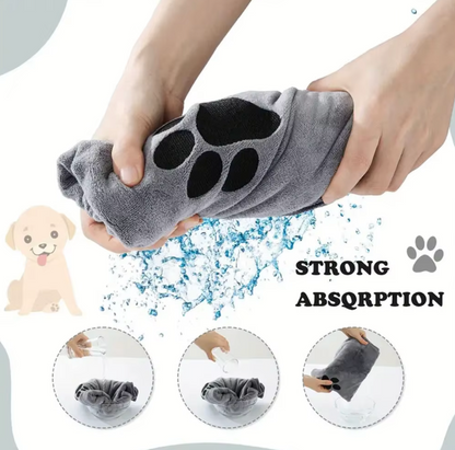 CloudDry Ultra-Soft Microfiber Pet Bath Blanket