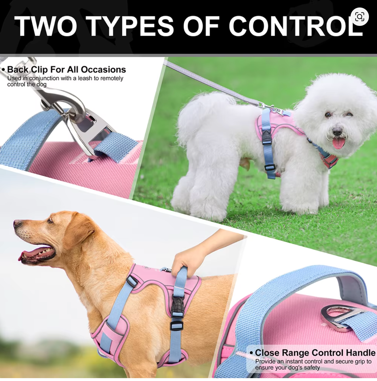 AirFlow Reflective No-Pull Mesh Dog Harness