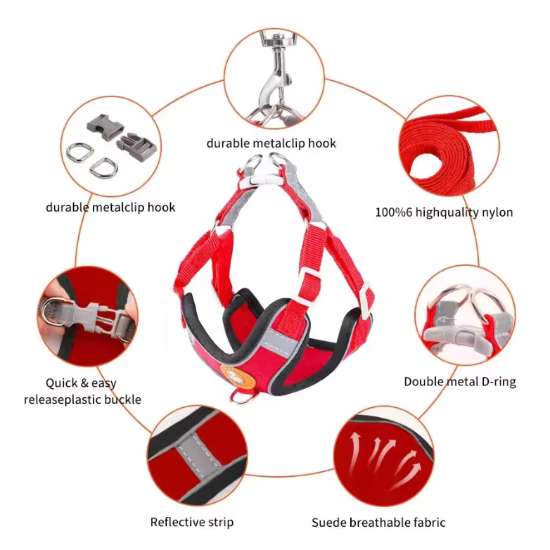 AeroStride Soft-Flex Harness & Leash Set