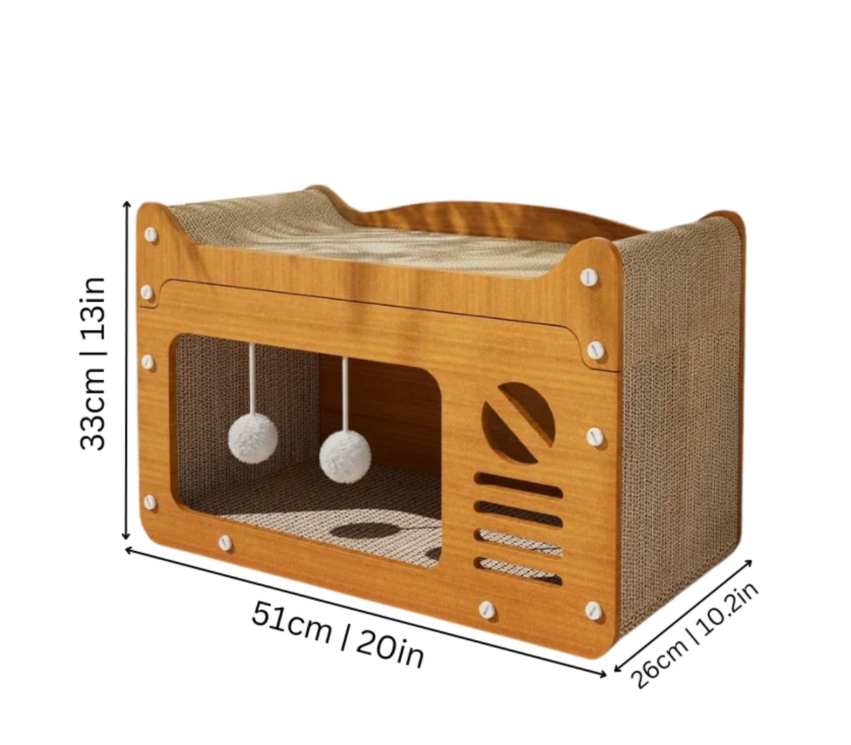 Multi-Level Cat Scratcher House