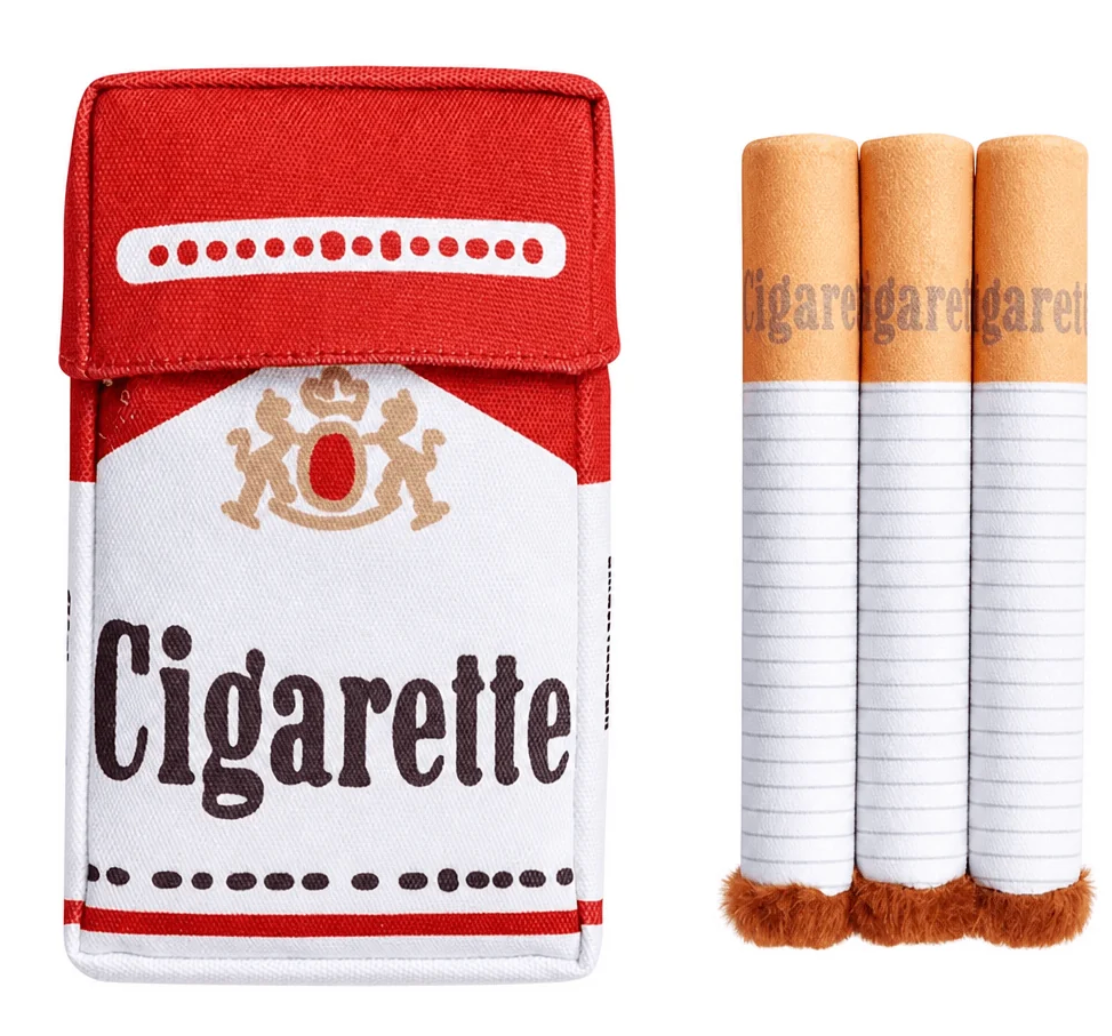 Squeaky Cigarette Dog Toy