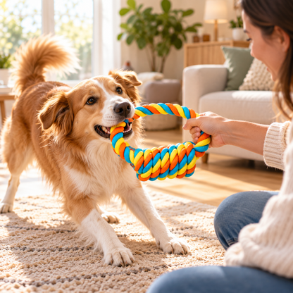 Knotted Rope Tug Toy for Dogs