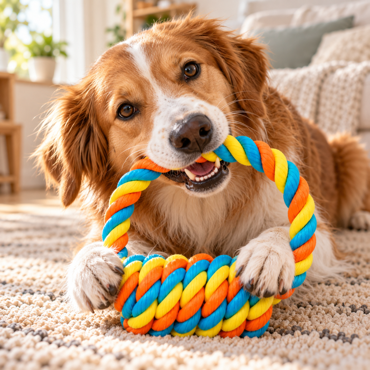 Knotted Rope Tug Toy for Dogs