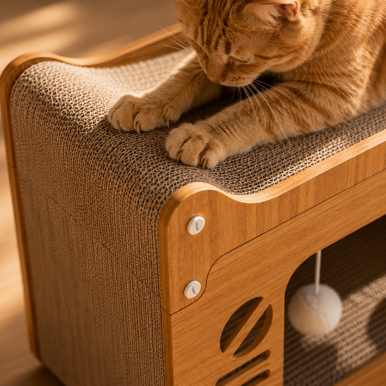 Multi-Level Cat Scratcher House