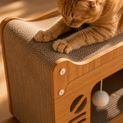 Multi-Level Cat Scratcher House