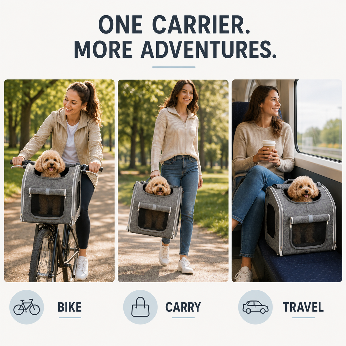 BikeBuddy 3-in-1 Pet Carrier
