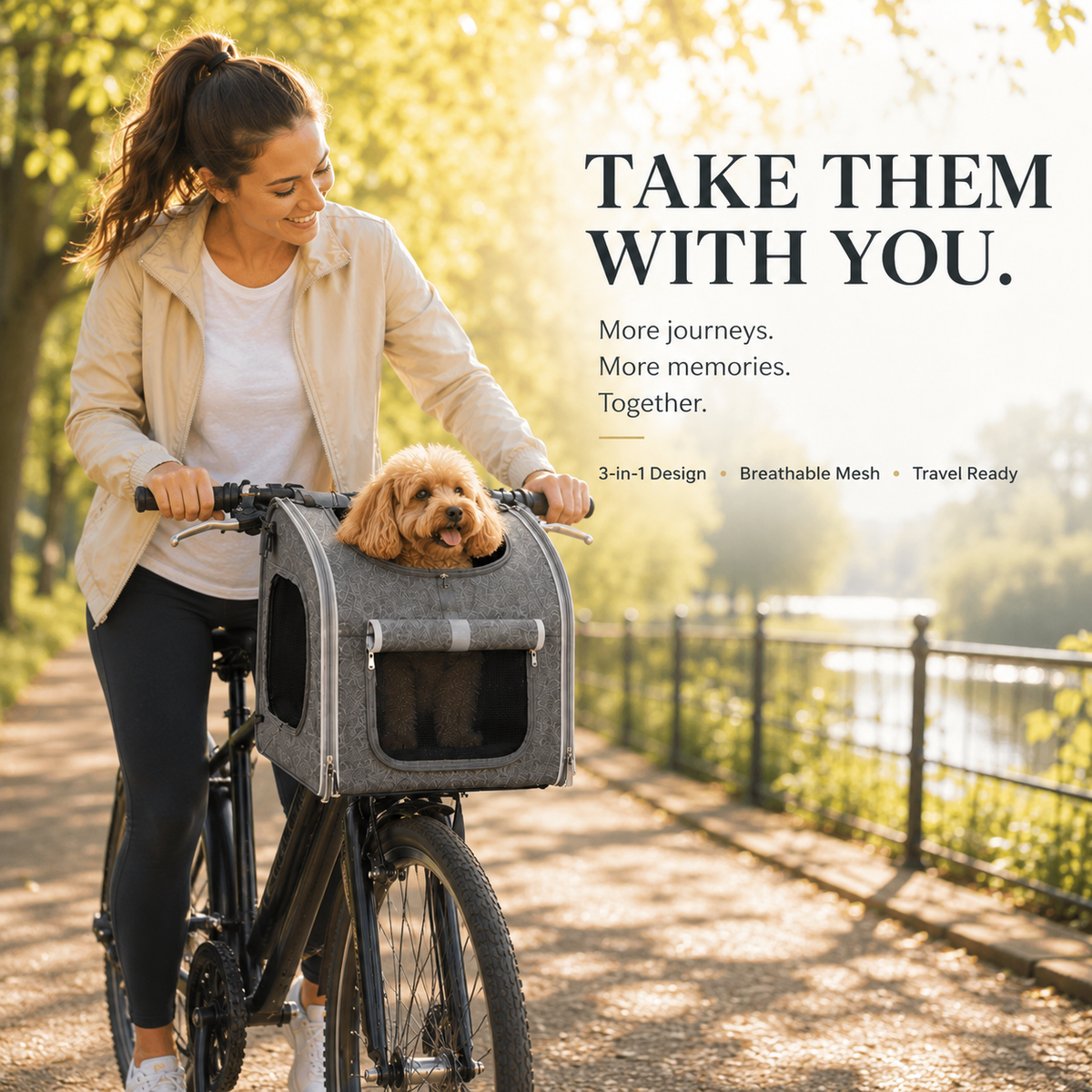 BikeBuddy 3-in-1 Pet Carrier