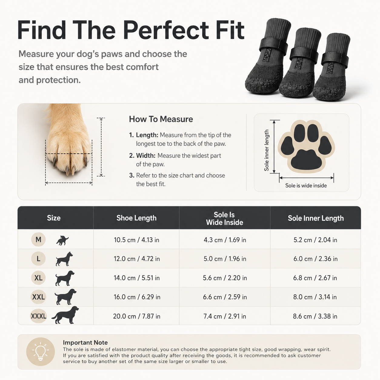 SnowPaw Winter Dog Shoes