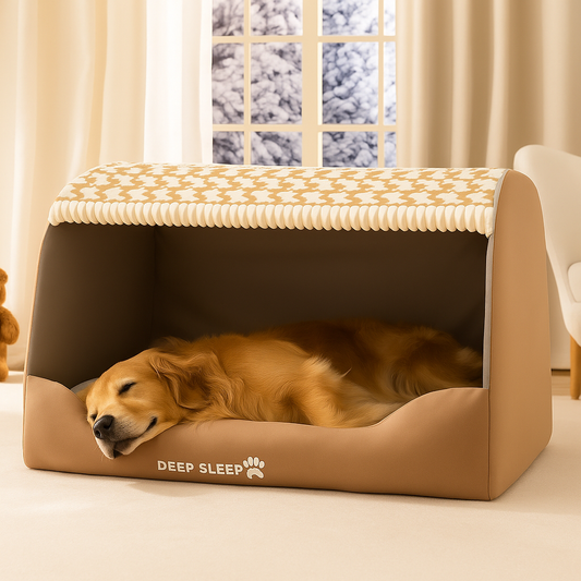 SnuggleDen Plush Dog Cave