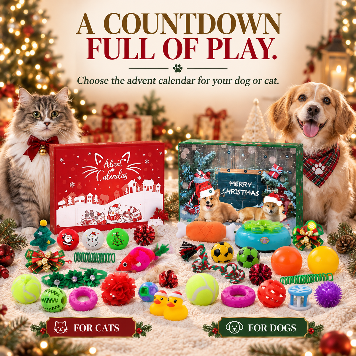 Christmas Advent Calendar for Cats & Dogs
