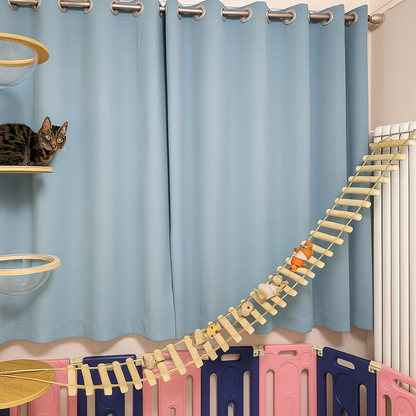 WallAdventure – Climbing Bridge & Hanging Ladder for Wall-Mounted Cat Play Areas