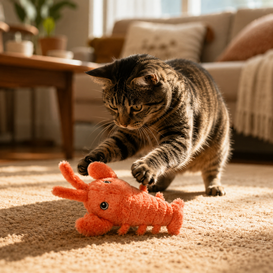 Interactive Flopping Lobster Toy