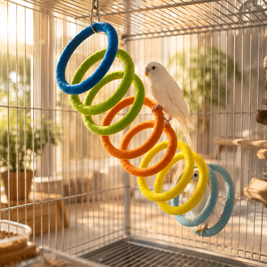 Colorful Spiral Bird Perch